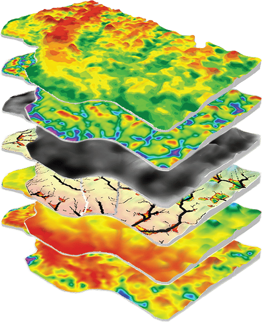 Graphic of SWAT MAPS layers