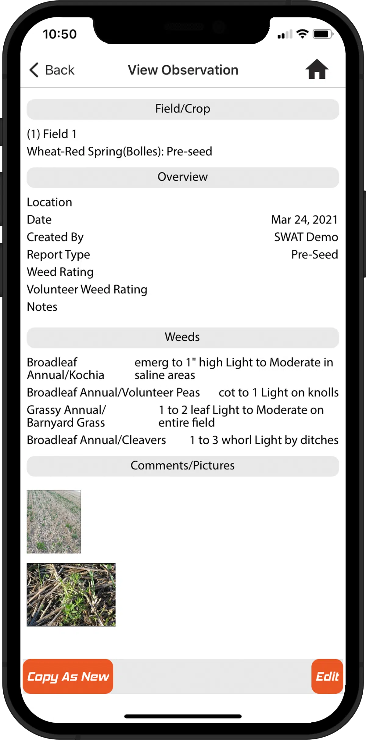 Image of SWAT RECORDS app on a phone