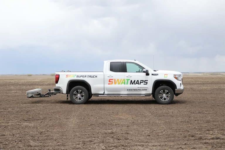 Image of the SWAT SUPER TRUCK in a field